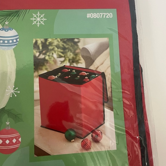 Holiday Living Red Ornament Storage Bag - Picture 2 of 5